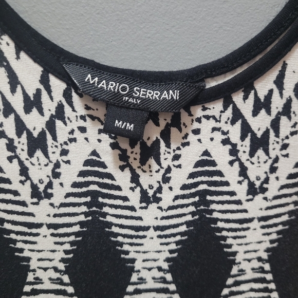 Mario Serrani maxi black/white dress M - Picture 4 of 5